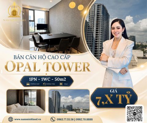  Opal Tower- Bán căn hộ 1 phòng ngủ 50m2 - View tòa Mariana, đầy đủ nội thất tiện nghi, thoáng rộng rãi, view ngắm được pháo hoa. 