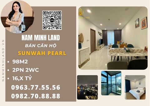  Bán căn hộ Sunwah Pearl 2 phòng ngủ 98m2, Trục WH-10 - Vị trí đẹp nhất toà 