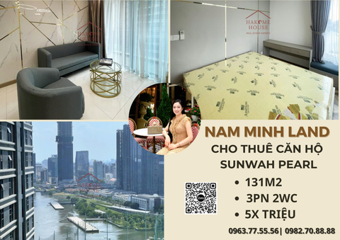  Cho thuê căn hộ Sunwah Pearl 3 phòng ngủ 131m2 - Căn hộ hiện đại đầy đủ tiện nghi 