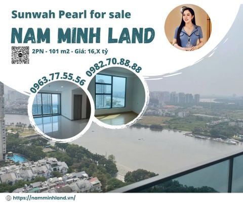  Sunwah Pearl - Bán căn hộ Sunwah Pearl 2 phòng ngủ 101m2, Trục GH 02 - Có suất SPA, view xéo sông thoáng 