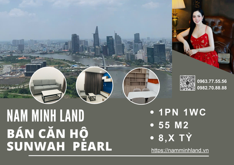  Bán căn hộ Sunwah Pearl 1 Phòng ngủ 55m2, Trục WH-07 - View sông sang xịn mịn, nội thất đầy đủ 