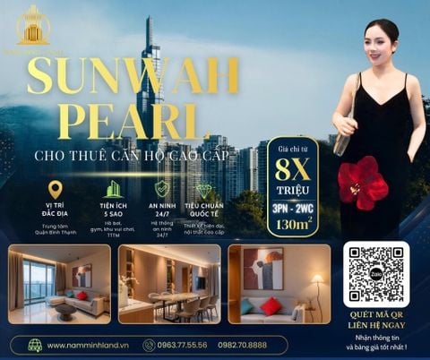  Cho thuê căn hộ Sunwah Pearl 3 phòng ngủ 130m2 - Giữa phố phồn hoa, tìm về chốn bình yên 