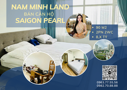  Bán căn hộ Saigon Pearl 2 phòng ngủ 90m2- View city đẳng cấp nằm trọn trong tầm mắt bạn 