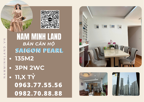  Bán căn hộ Saigon Pearl 3 phòng ngủ 135m2- Giá cực tốt, nhanh tay chốt deal liền tay!! 