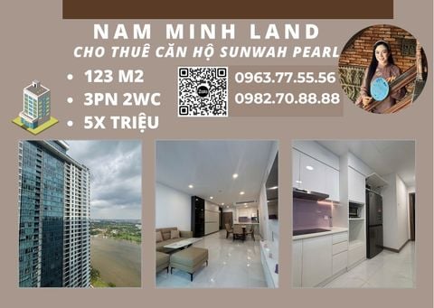  Sunwah Pearl - Cho thuê căn hộ 3 phòng ngủ 125m2, nhà mới tinh, hướng mát, trống sẵn chỉ cần xách vali vào ở 