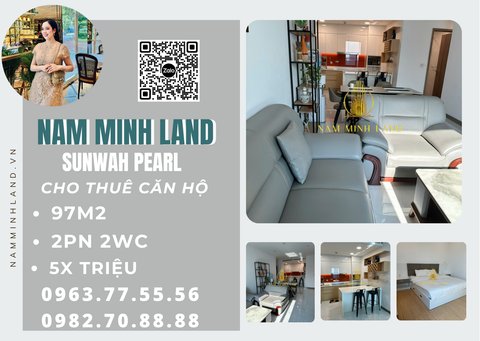  Cho thuê căn hộ Sunwah Pearl 2 phòng ngủ 97m2- Trục view Bitexco tòa White House siêu hiếm 