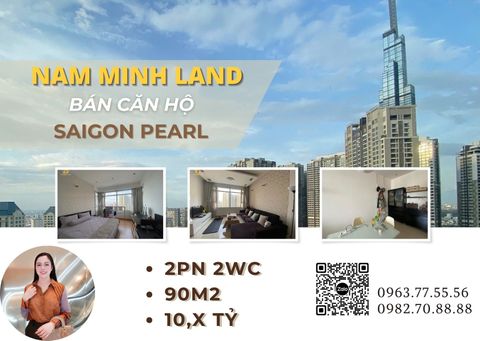  Bán căn hộ Saigon Pearl 2 phòng ngủ 90m2- Căn hộ đẹp, view thoáng cực đẹp, nhanh tay sở hữu ngay 