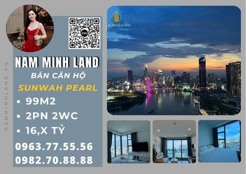  Bán căn hộ Sunwah Pearl 2 phòng ngủ 99m2 Truc WH 01- Nhà nội thất đẹp, tầm view siêu đỉnh 