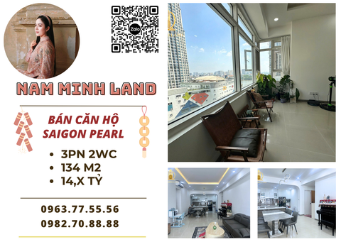  Bán căn hộ Saigon Pearl 3 phòng ngủ 134m2- Nhà sang xịn, nội thất cực mới 