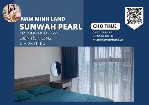  Cho thuê căn hộ Sunwah Pearl 1 phòng ngủ 53m2 - Trọn vẹn tiện nghi, view xịn 