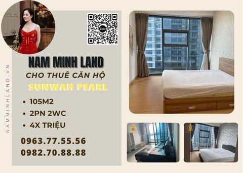  Cho thuê căn hộ Sunwah Pearl 2 phòng ngủ 105m2- Nhà đầy đủ nội thất, sang trọng 