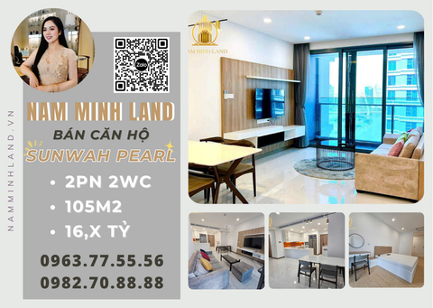  Bán căn hộ Sunwah Pearl 2 phòng ngủ 105m2, Trục GH-10 - Nhà full nội thất view cầu Bason tuyệt đỉnh 