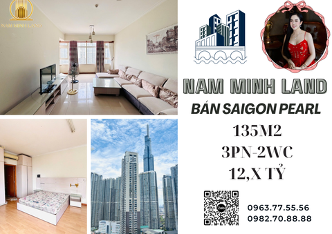  Bán căn hộ Saigon Pearl 3 Phòng ngủ 135m2 - Tầng cao view thoáng mát 