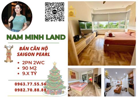  Saigon Pearl - Bán căn hộ 2 phòng ngủ, Tầng cao view sông đẹp nhất Saigon Pearl 