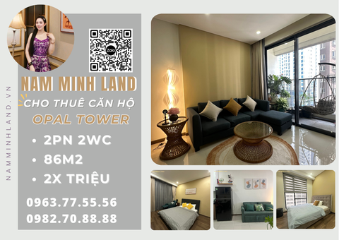  Cho thuê căn hộ Opal Tower 2 phòng ngủ 86m2 - Căn hộ decor ấm cúng cực xịn xò 