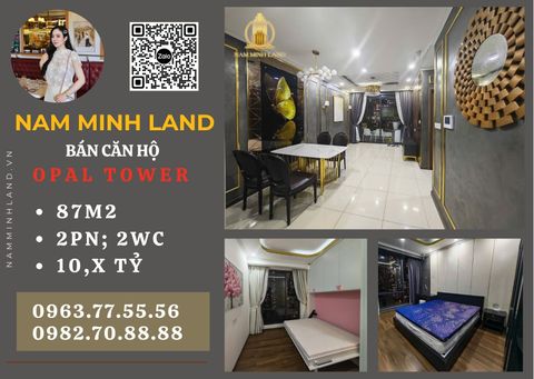  Bán căn hộ Opal Saigon Pearl 2 phòng ngủ 87m2- Nội thất mới như hình, view đẹp rộng rãi, thoáng mát. 