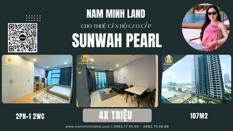  Cho thuê căn hộ Sunwah Pearl 2+1 phòng ngủ 107m2 - Căn hộ view thoáng mát 