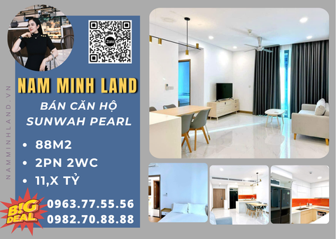 Bán căn hộ Sunwah Pearl 2 phòng ngủ 88m2- Nhà đẹp, giá tốt 