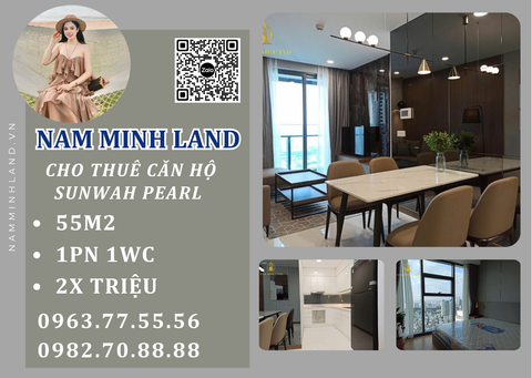  Cho thuê căn hộ Sunwah Pearl 1 phòng ngủ 55m2- Nhà đẹp, nội thất mới 