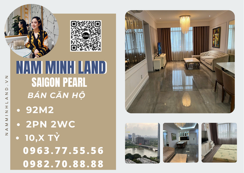  Bán căn hộ Saigon Pearl 2 phòng ngủ 92m2- Nhà sửa lại cực đẹp, cực mới 