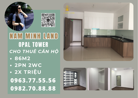  Cho thuê căn hộ Opal Saigon Pearl 2 phòng ngủ 86m2- Nội thất cơ bản, giá tốt 