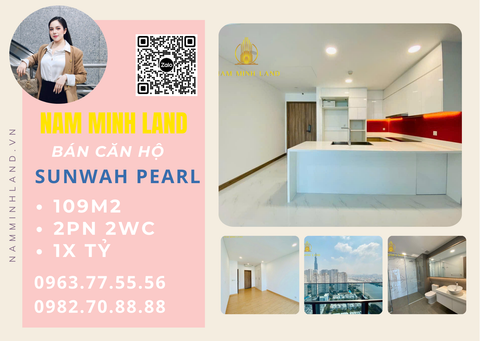  Bán căn hộ Sunwah Pearl 2 phòng ngủ+1 105m2, Trục GH-05 - View sông ngắm trọn Landmark 