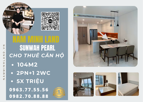  Cho thuê căn hộ Sunwah Pearl 2 phòng ngủ 104m2- Nhà đẹp, view xịn 