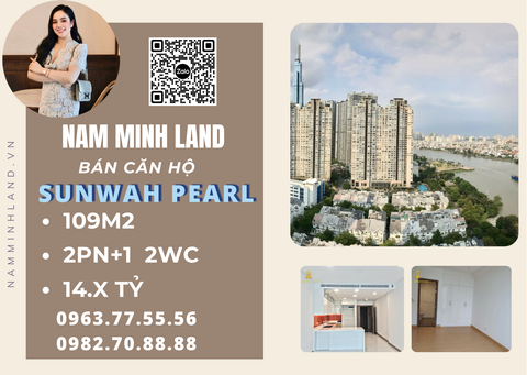  Bán căn hộ Sunwah Pearl 2 phòng ngủ+1 109m2- Tầm view cực đẹp, thoáng 