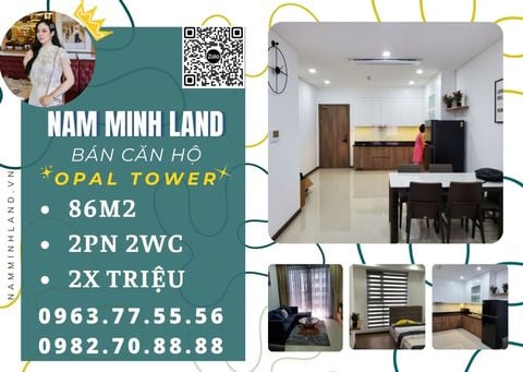  Cho thuê căn hộ Opal Tower 2 phòng ngủ 86m2- Nội thất hiện đại, nhà thoáng mát 