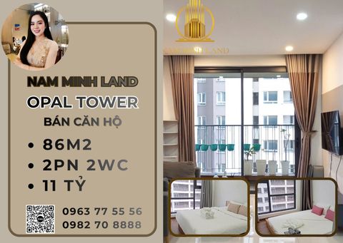 Bán căn hộ Opal Tower 2 Phòng ngủ 86m2 - Tầng thấp, view nội khu 