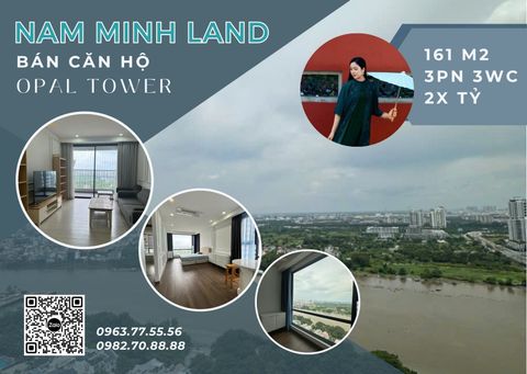  Bán căn hộ Opal Tower 3 Phòng ngủ 160m2 - Diện tích lớn, view Quận 1, sông Sài Gòn, cầu Thủ Thiêm 