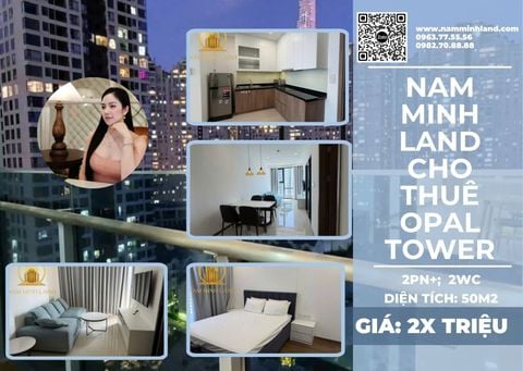  Cho thuê căn hộ Opal Tower 2 Phòng ngủ 86m2 - Tầng cao, View toàn cảnh 