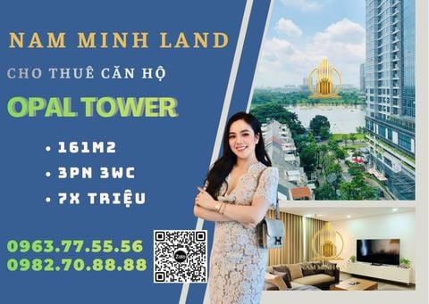  Cho thuê căn hộ Opal Tower 3 Phòng ngủ 160m2 - Tầng trung, view trực diện sông Sài Gòn thoáng mát 