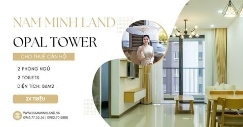  Cho thuê căn hộ Opal Tower 2 Phòng ngủ 86m2 - View trọn vẹn thành phố cực thoáng 