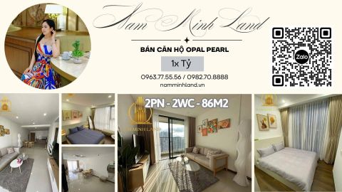  Bán căn hộ Opal Tower 1 Phòng ngủ 86m2 - Tầng thấp, view trọn thành phố 
