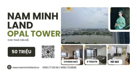  Cho thuê căn hộ Opal Tower 3 Phòng ngủ 161m2 - Tầng cao, view toàn cảnh thành phố lung linh 