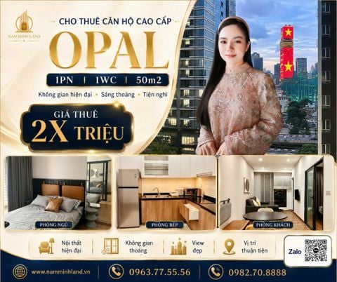  Cho thuê căn hộ Opal Tower 1 phòng ngủ 50m2 - View nhìn biểu tượng SG, giá tốt trong khu vực 