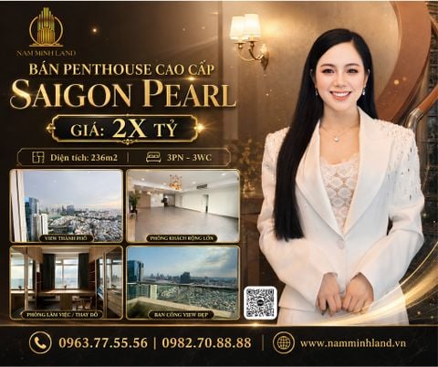  Bán căn hộ Saigon Pearl - 3 Phòng ngủ 236m2 - Tầng cao view đẹp, toàn cảnh Thành Phố 