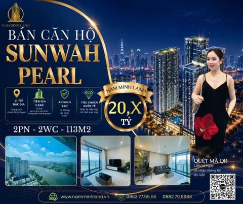  Bán căn hộ Sunwah Pearl 2 phòng ngủ 113m2 - Không gian sống ấm cúng giữa thành phố hoa lệ 