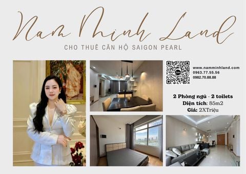  Cho thuê căn hộ Saigon Pearl - 2 phòng ngủ 85m2 - Một bước xuống phố, một bước về nhà 