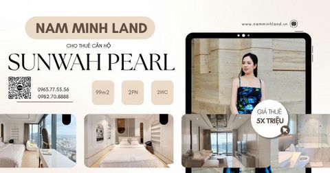  Cho thuê căn hộ Sunwah Pearl 2 phòng ngủ - Căn hộ sang trọng, view thành phố thoáng đãng và sông lãng mạn 