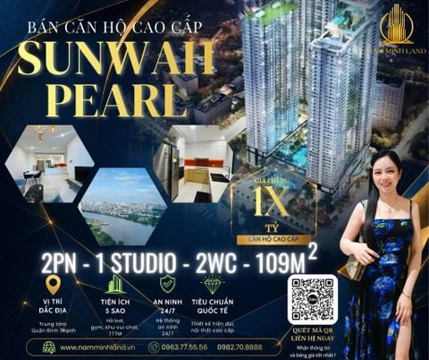  Bán căn hộ Sunwah Pearl 2 phòng ngủ +1 109m2 - Không gian sống ấm cúng giữa thành phố hoa lệ 