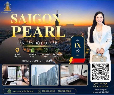  Bán căn hộ 3PN Saigon Pearl 135m2 - Sang trọng giữa lòng Sài Gòn 