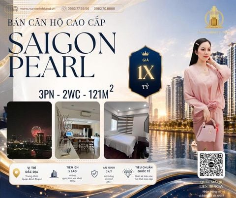  Bán căn hộ Saigon Pearl 3 Phòng ngủ 141m2 - Layout đẹp, giá tốt 
