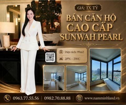  Bán căn hộ Sunwah Pearl 2 phòng ngủ 99m2- Căn hộ xinh xắn 