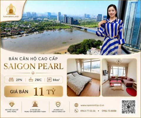 Cho thuê căn hộ Sunwah Pearl 2 phòng ngủ + 1 - Căn hộ sang trọng 