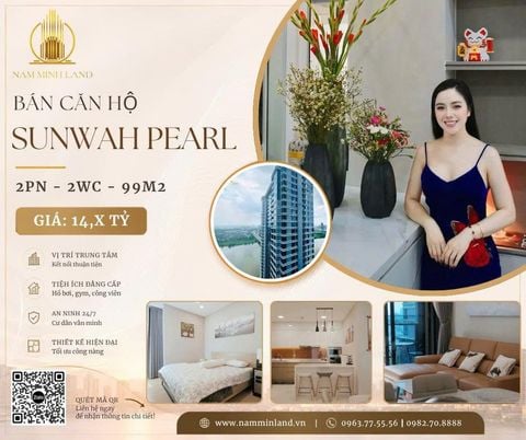  Bán căn hộ Sunwah Pearl 2 phòng ngủ 99m2- Căn hộ xinh xắn 