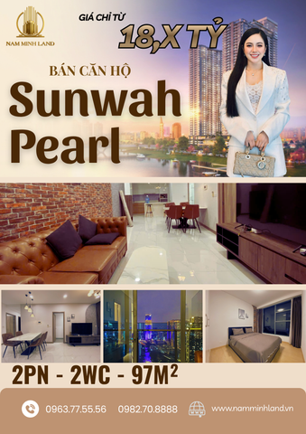  Bán căn hộ Sunwah Pearl 2 phòng ngủ 97m2, Trục WH-10 - Căn hộ xinh xắn 