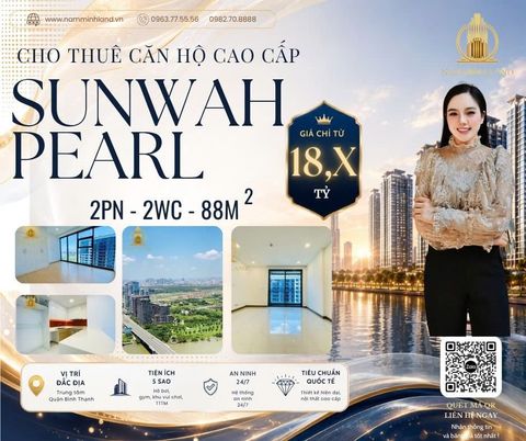  Bán căn hộ Sunwah Pearl 2 phòng ngủ 88m2- Căn hộ xinh xắn 
