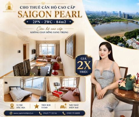  Cho thuê căn hộ Saigon Pearl - 2 phòng ngủ 85m2 - Một bước xuống phố, một bước về nhà 